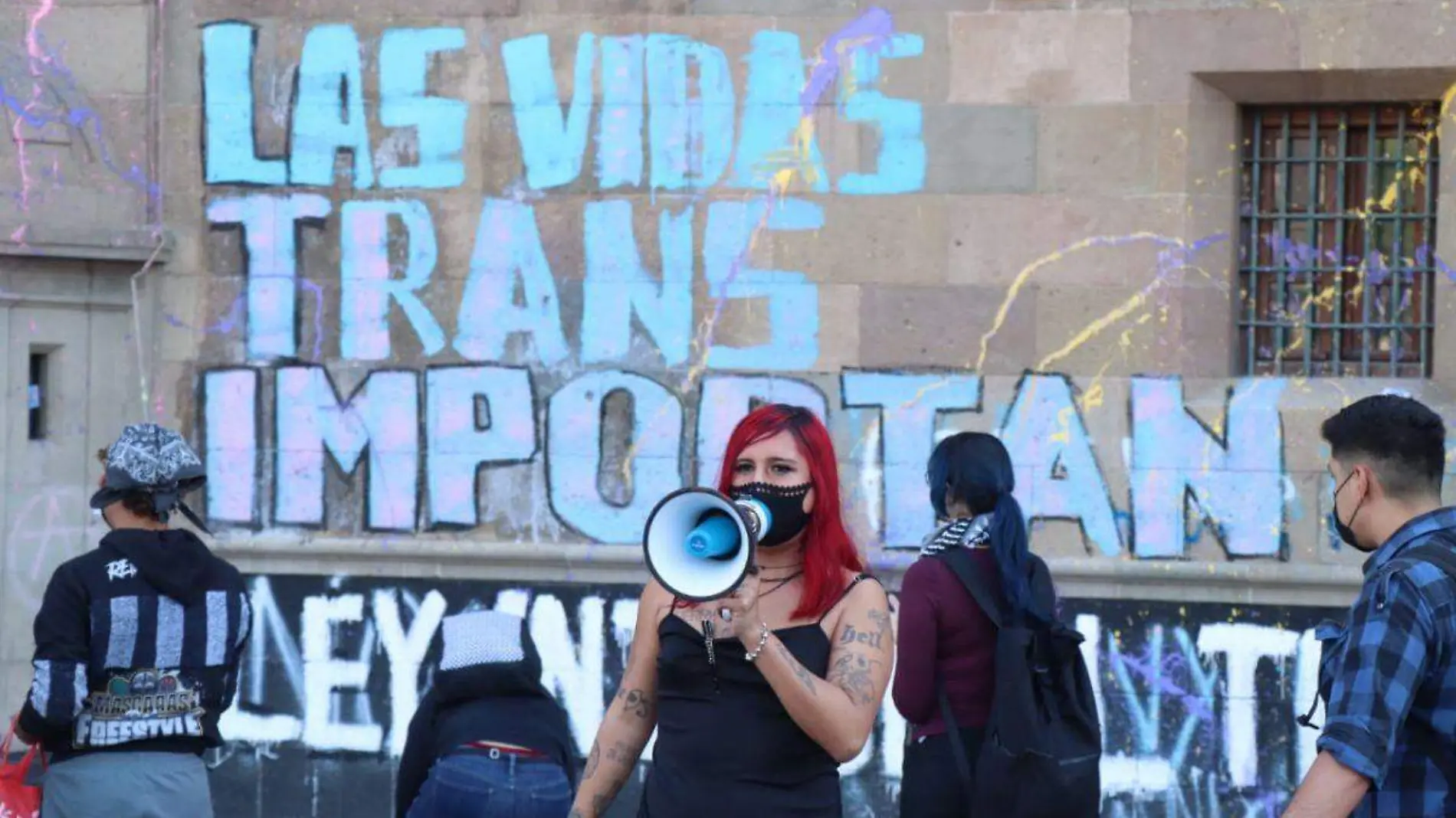 Protesta trans Palacio Nacional